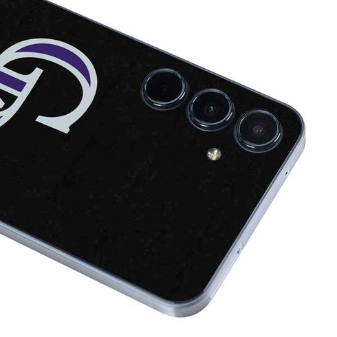 MLB Colorado Rockies - Solid Distressed Galaxy A36 5G Skin